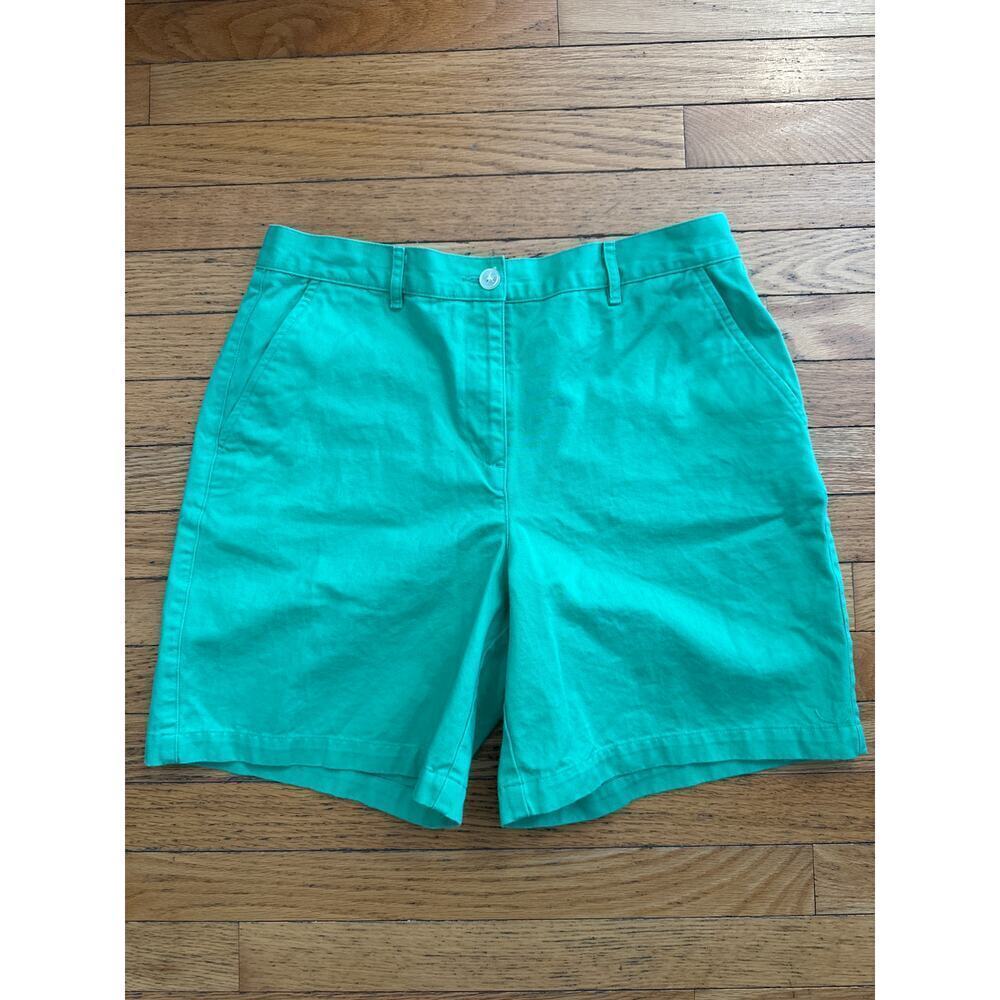 Lauren Ralph Lauren Women’s Green Cotton Shorts Size 10 – Classic Preppy